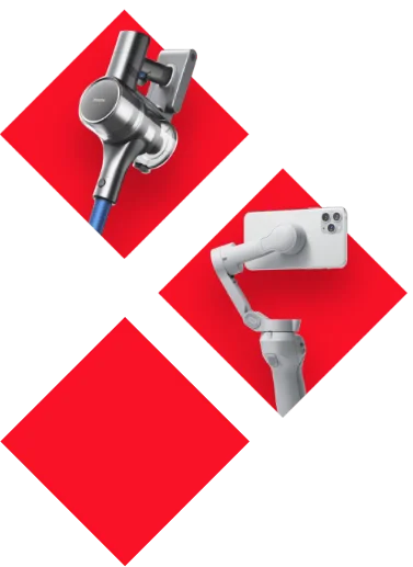 vertikálny vysávač a držiak na telefón